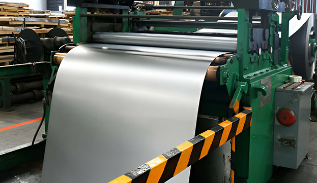 Lámina de acero laminada en frío montada en máquina roladora