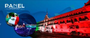 Palacio Nacional iluminado para la celebraciÃ³n del dÃ­a de la independencia de MÃ©xico