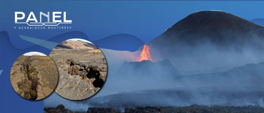 Enorme grieta en una carretera de Islandia causada por un terremoto