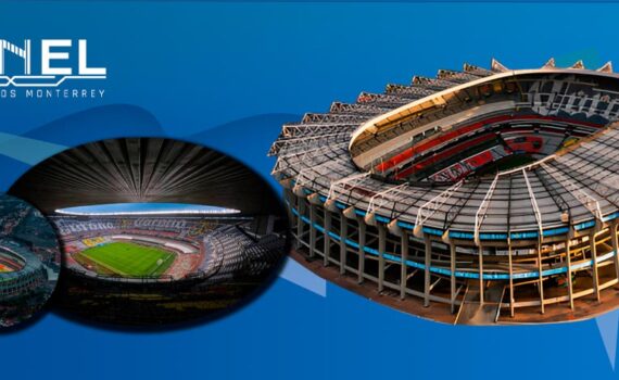 Diversos planos del Estadio Azteca previo a su remodelación