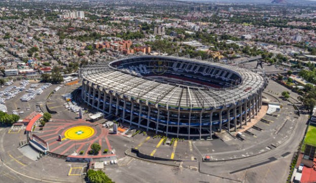 Imagen panorámica del estadio Azteca en Ciudad de México