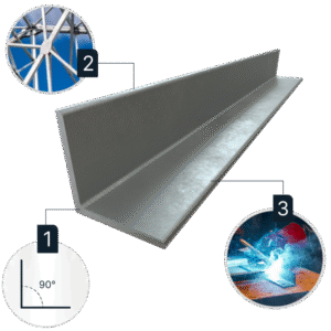 Ángulo de Acero A36 | Perfil de Lados Iguales o Desiguales