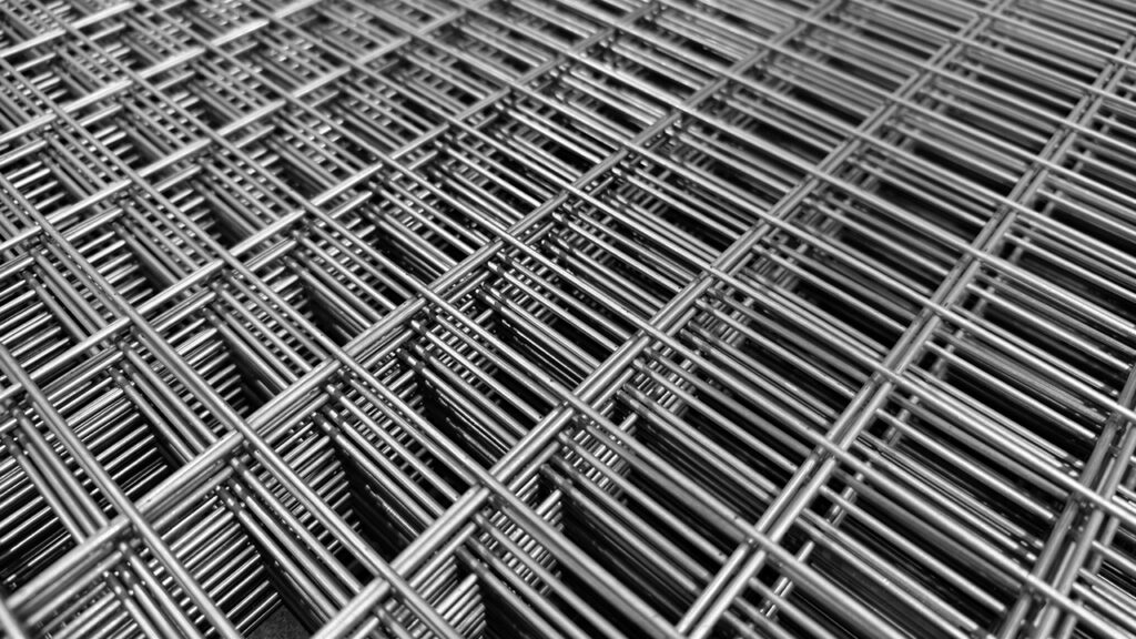 Paneles de malla electrosoldada estibados