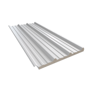 Pieza de panel Econotecho Ternium sobre fondo blanco