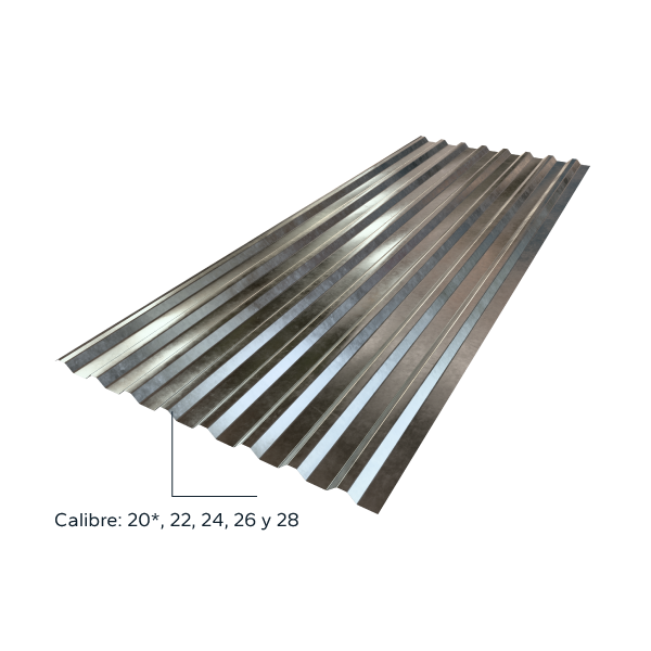 Lateral de lámina R-101 con calibres visibles
