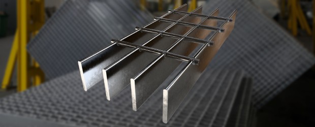 Pieza de rejilla electroforjada lisa con acabado galvanizado