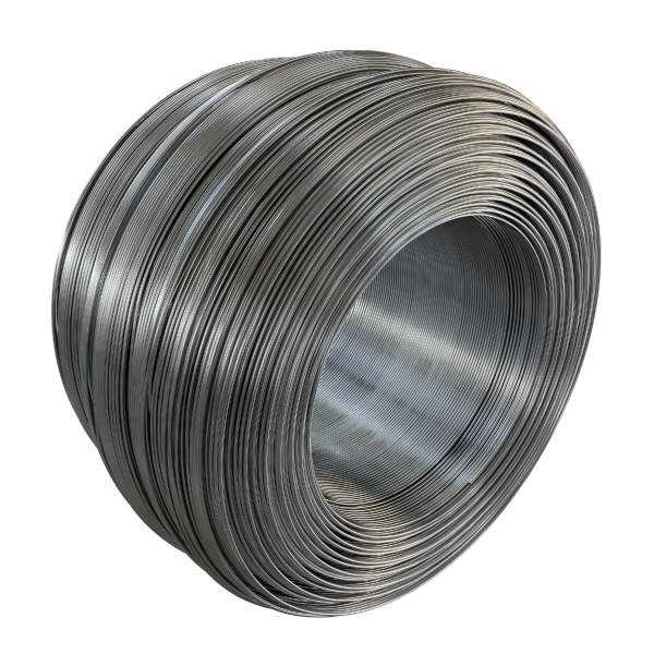 Vsita lateral de un rollo de Alambre Galvanizado