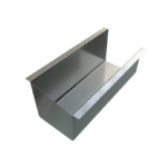 Remate de canal cuadrado con tapa galvanizado