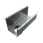 Remate de canal cuadrado con salida galvanizado