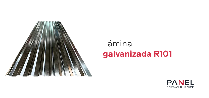 Lámina galvanizada acanalada R-101