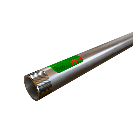 Tubo conduit galvanizado pared delgada con etiqueta verde